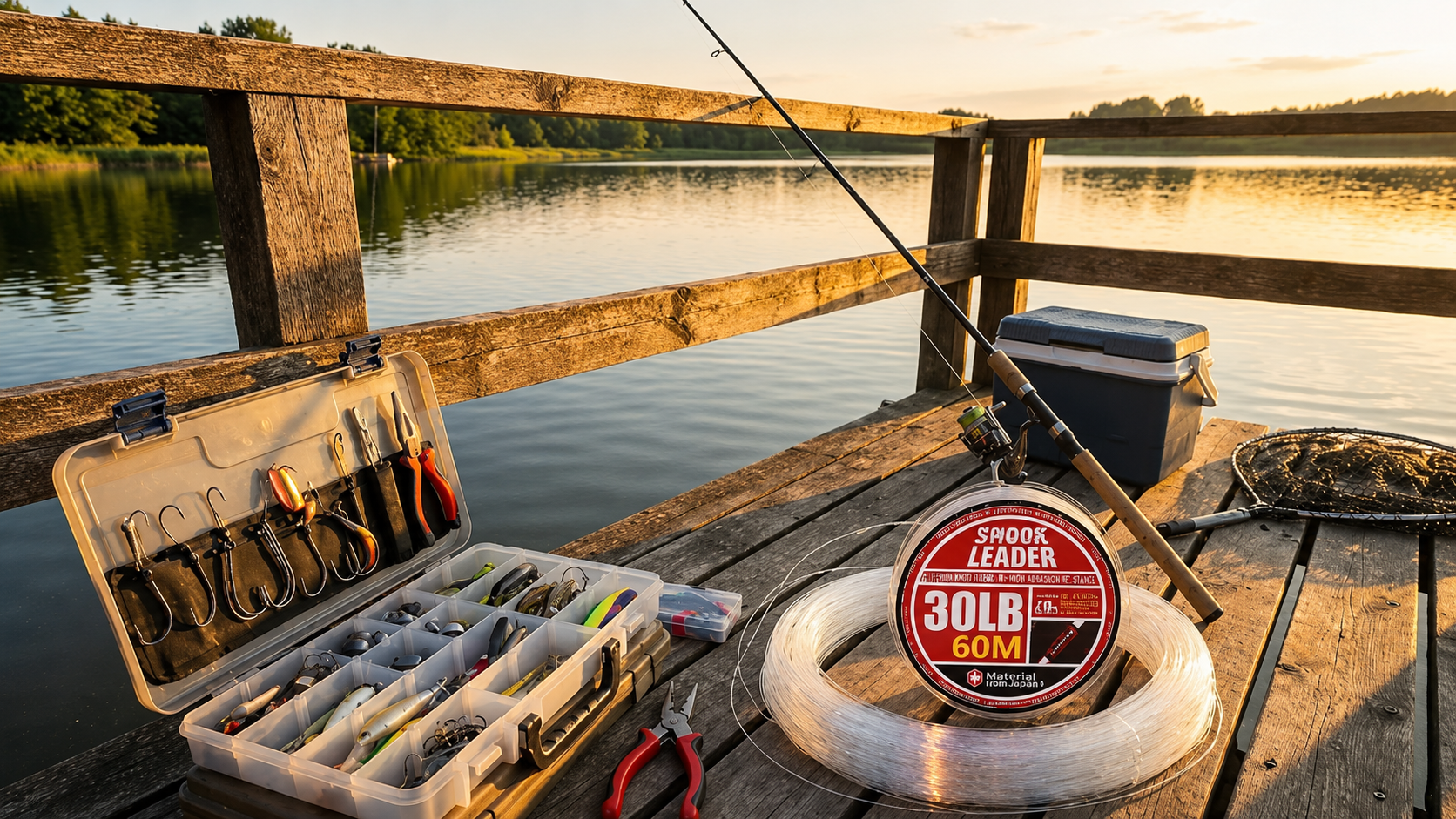 MONCROSS Premium Switzerland Shock Leader Monofilament Fishing Line - 30LB, 60M, 0.435mm Diameter, Abrasion Resistant, Exceptional Handling, Low Memory, Smooth Texture Saltwater Fishing Line for Superior Performance